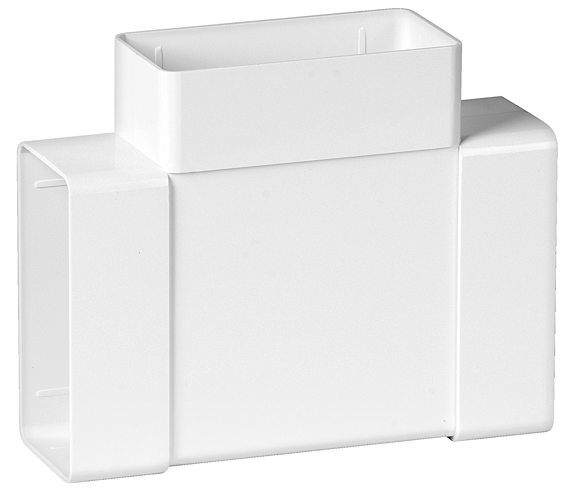 Trójnik kanału wentylacyjnego POZIOMY PŁASKI 90° 55 / 110 mm 0.5 m EQUATION - 3