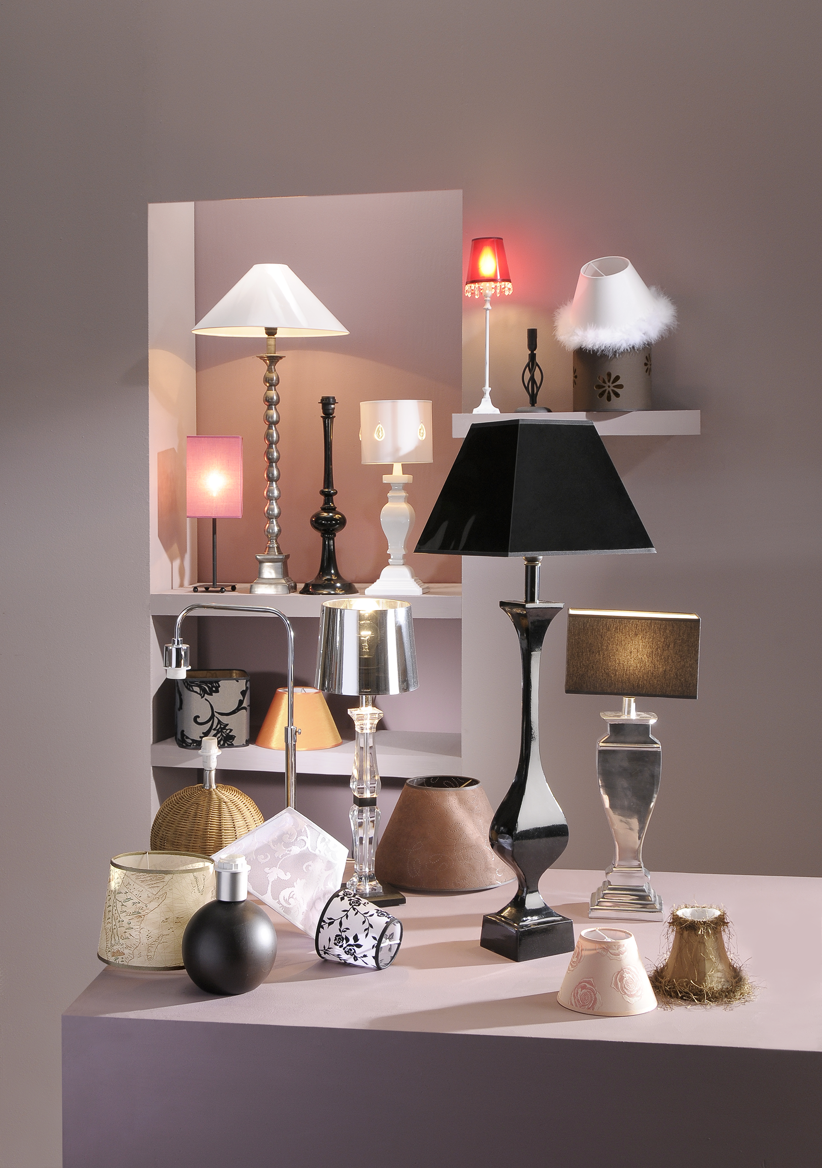 Base della lampada da tavolo Linz nero, H 27 cm, E14 N/A - 2