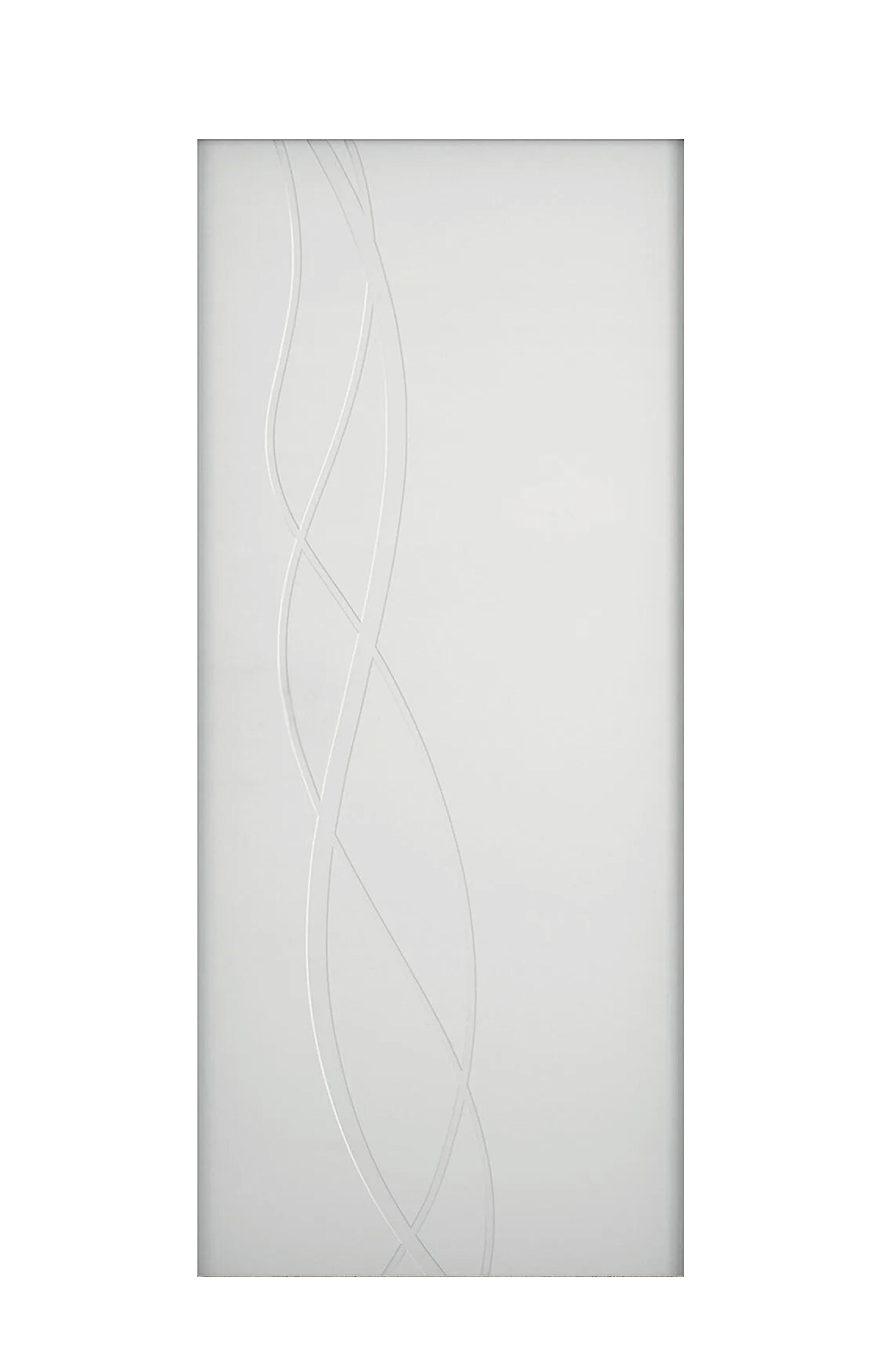 Pannello per porta blindata laccato bianco L 93  x H 213 cm, Sp 6 mm apertura sinistra - 2