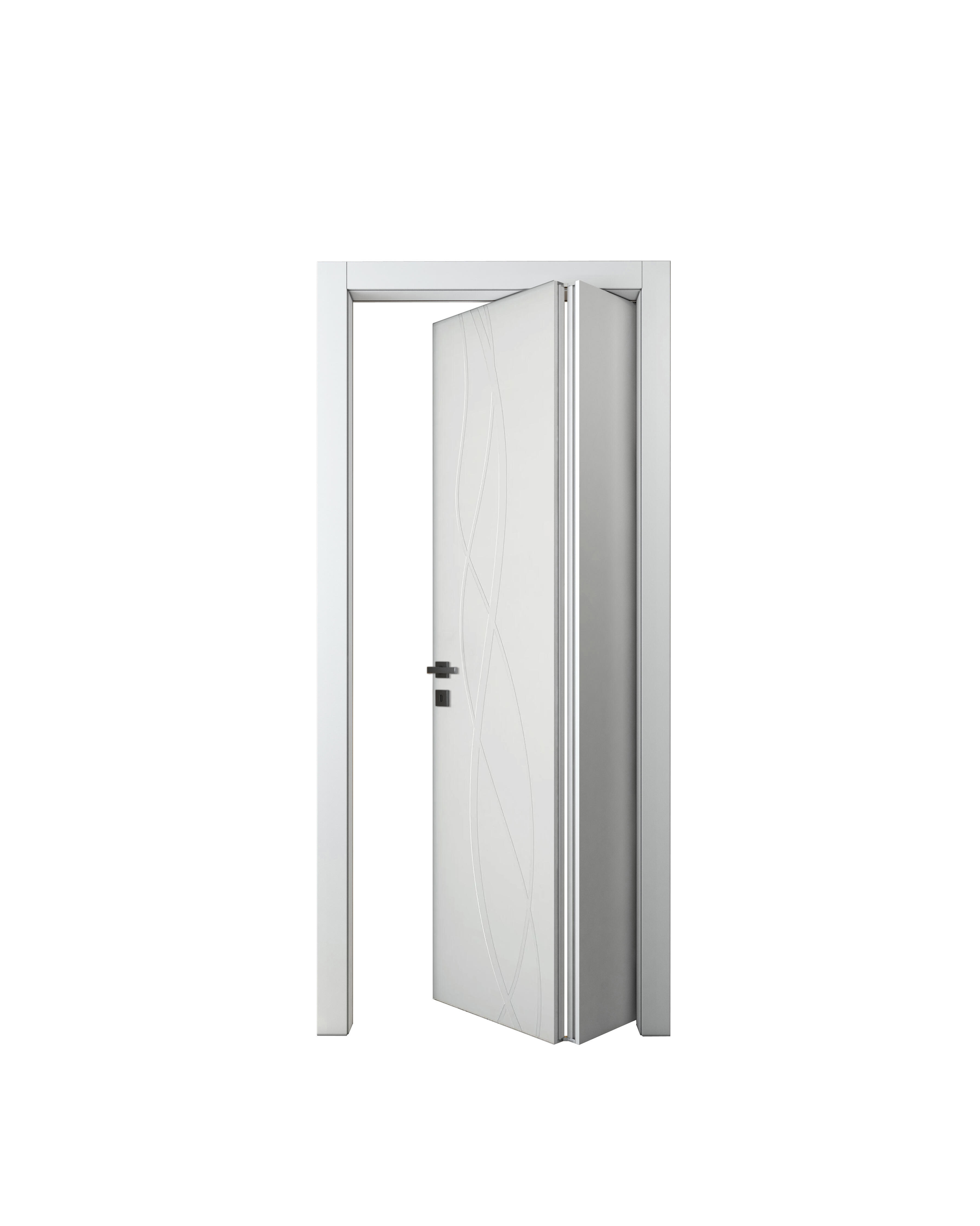 Porta pieghevole a libro asimmetrica Wonder bianco L 80 x H 210 cm destra - 3