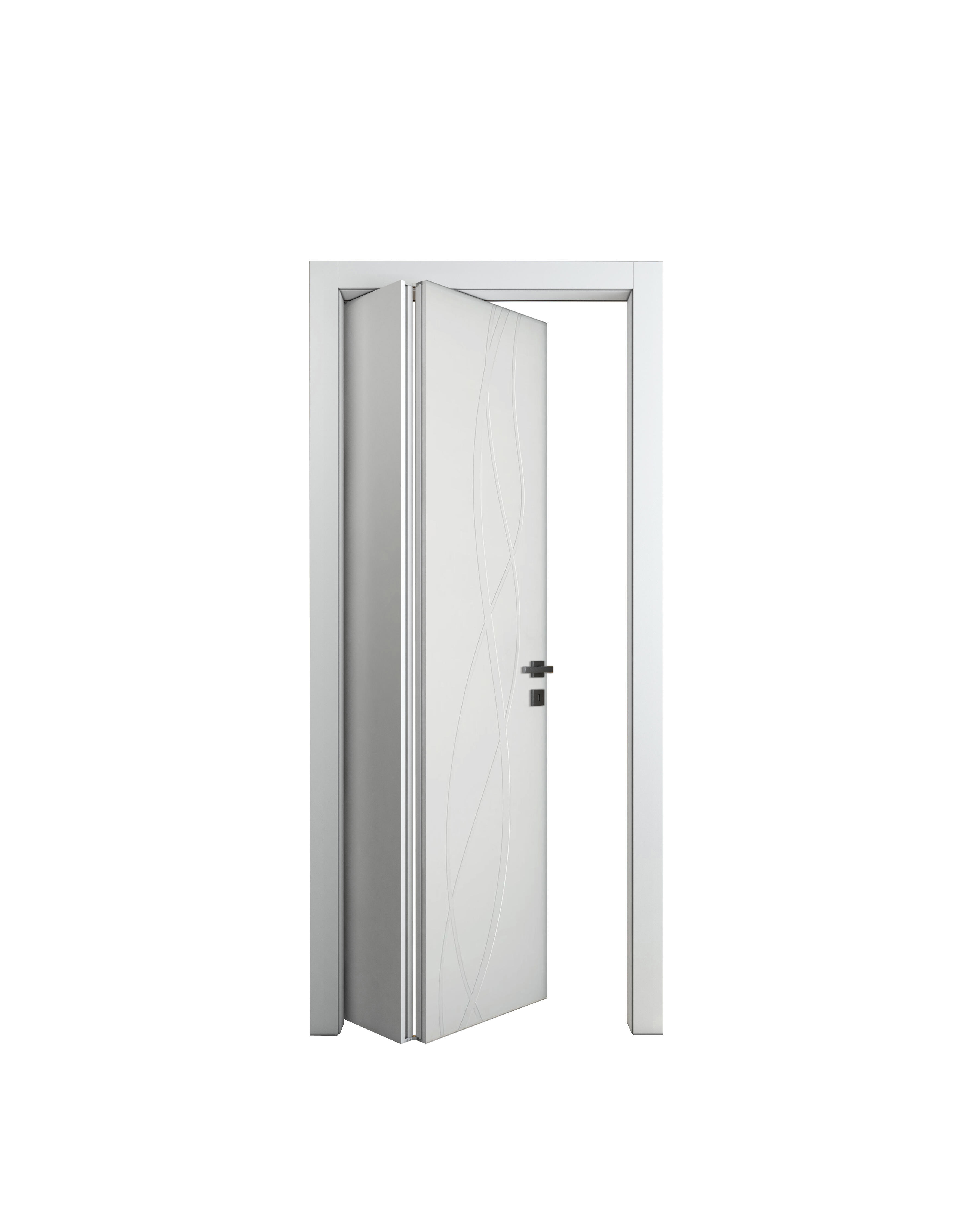 Porta pieghevole a libro asimmetrica Wonder bianco L 80 x H 210 cm sinistra - 3
