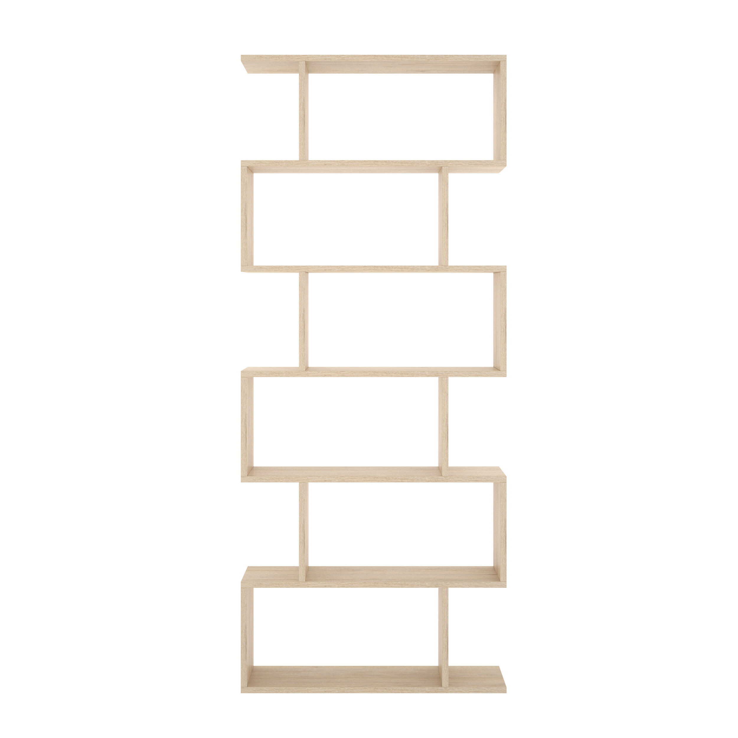 Libreria 7 ripiani Alta Lis L 80 x P 25 x H 190 cm beige, portata per ripiano 5 kg - 4