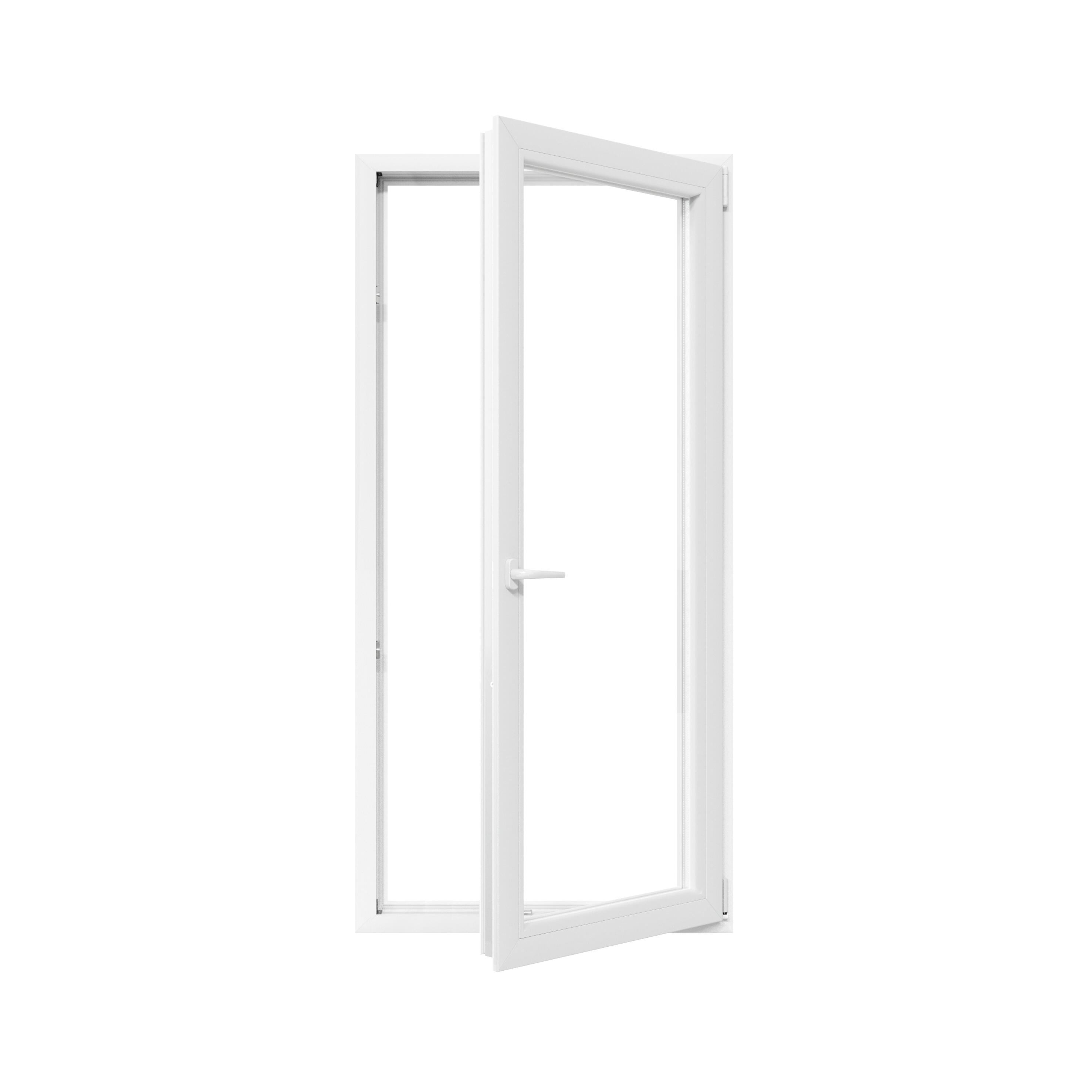 Porta janela de PVC batente e oscilobatente branco 90X200 cm - 2
