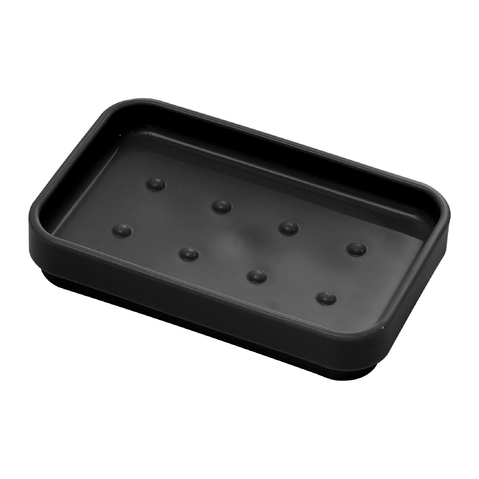 Jabonera de resina seventy negro
