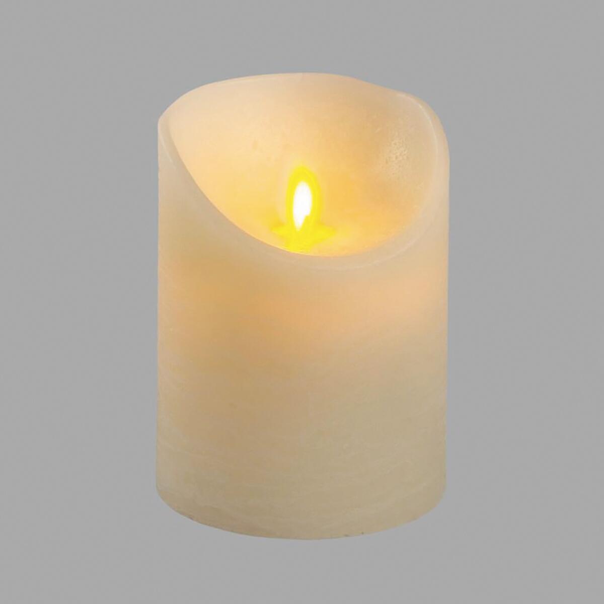 Candela luminosa avorio moving flame led bianco caldo L 0.15 m x H 10 cm - 2