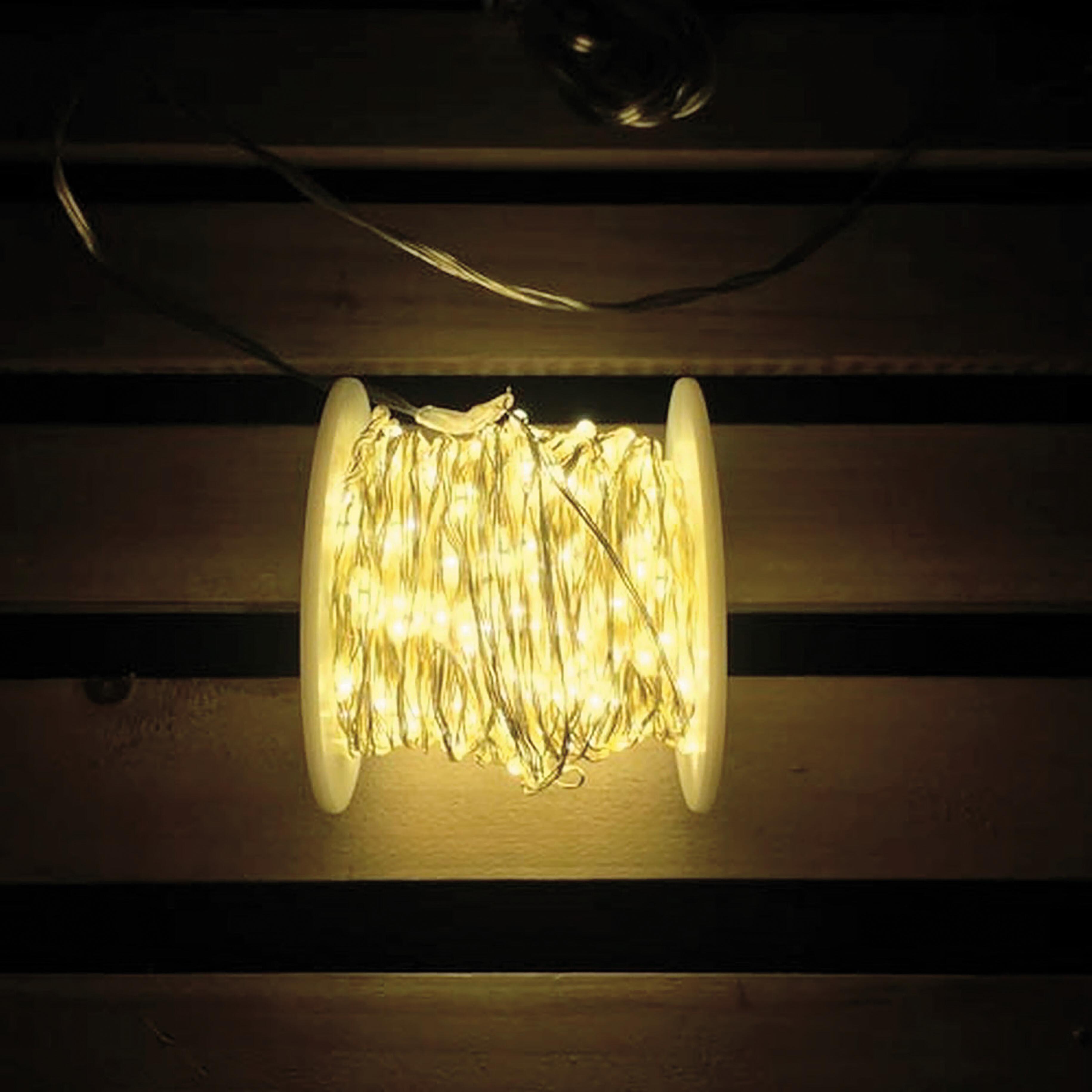 Filo di luci di natale 300 lampadine LED bianco caldo 22.5 m - 7