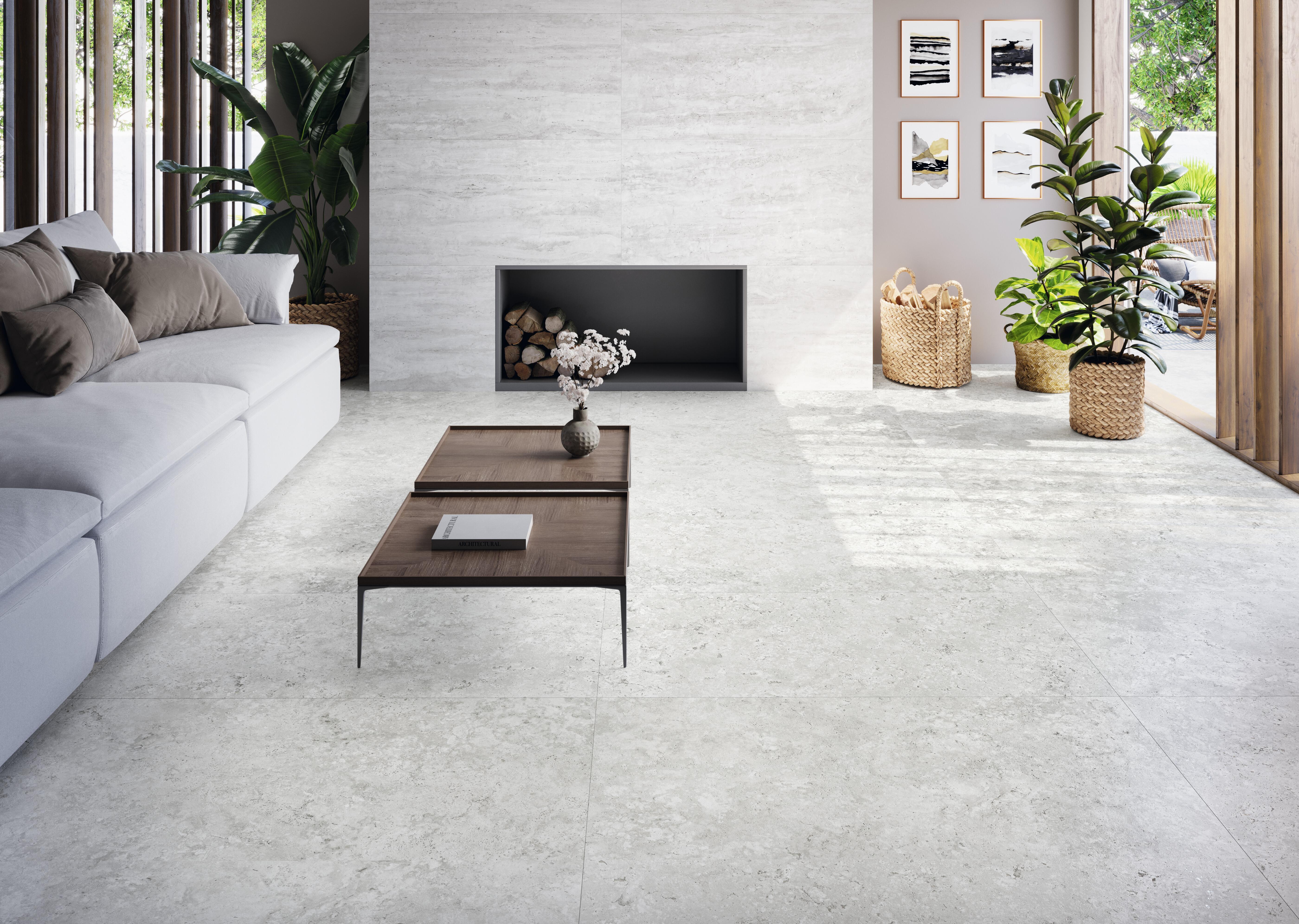 Suelo/azulejo porcelánico capitolio efecto mármol blanco 60x60 cm c1 grespania