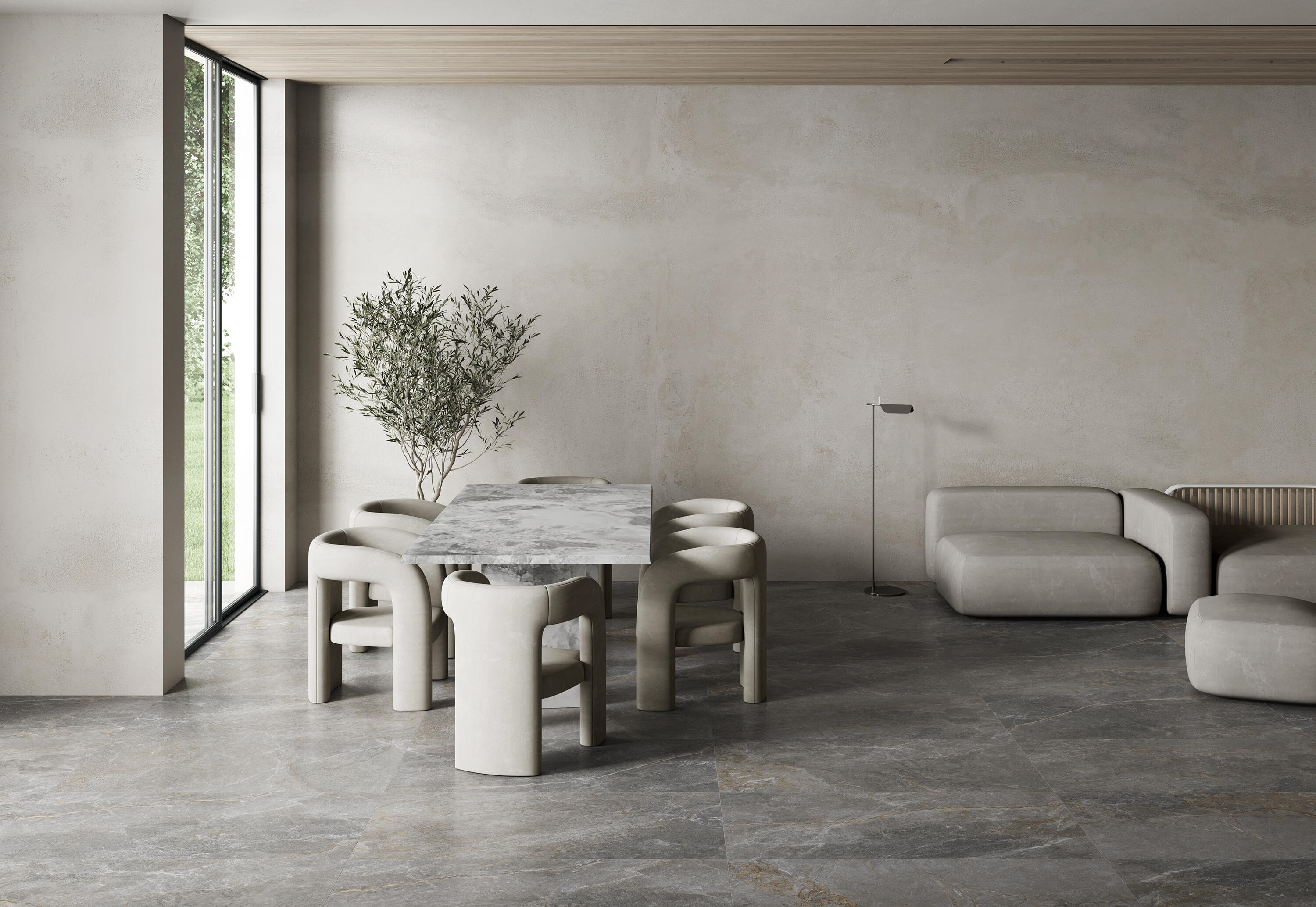 Azulejo/suelo porcelánico fior di bosco efecto mármol marron 60x120 cm c1