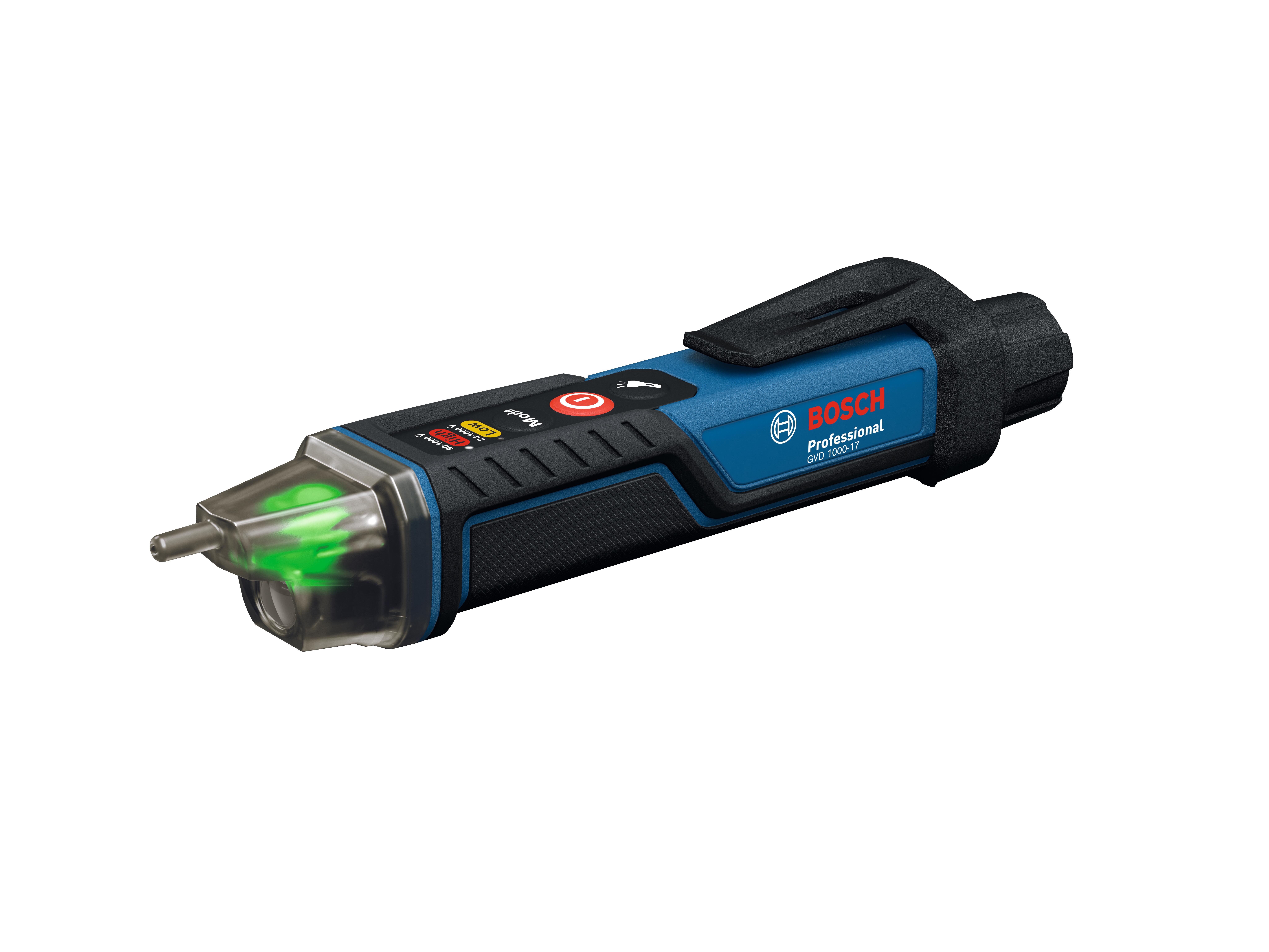 Voltímetro bosch profesional gvd 1000 – 24 v-1000 v ca o 90 v-1000 v ca. ip67.