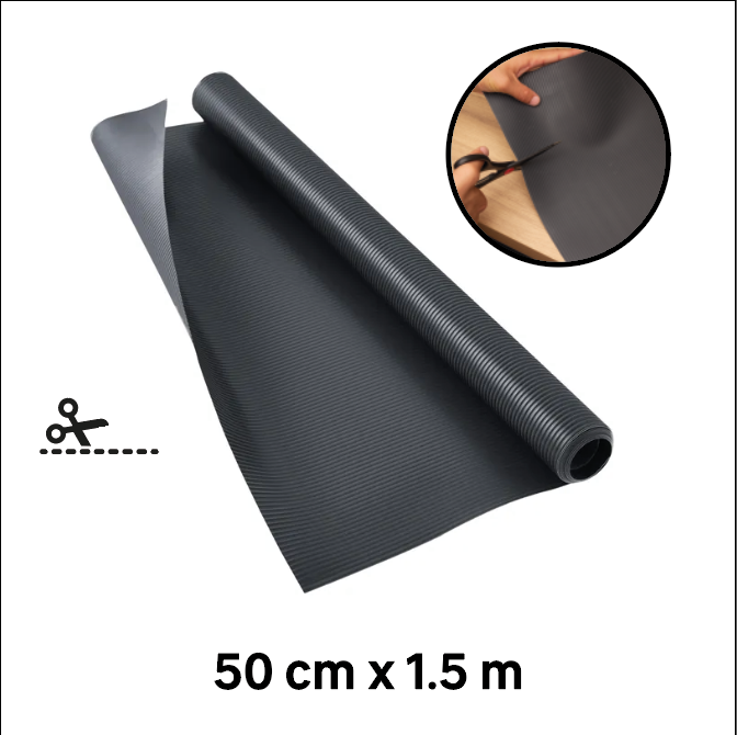 Rolo de proteção para gaveta anti deslizante 150 x 50 cm cinza escuro Delinia - 6