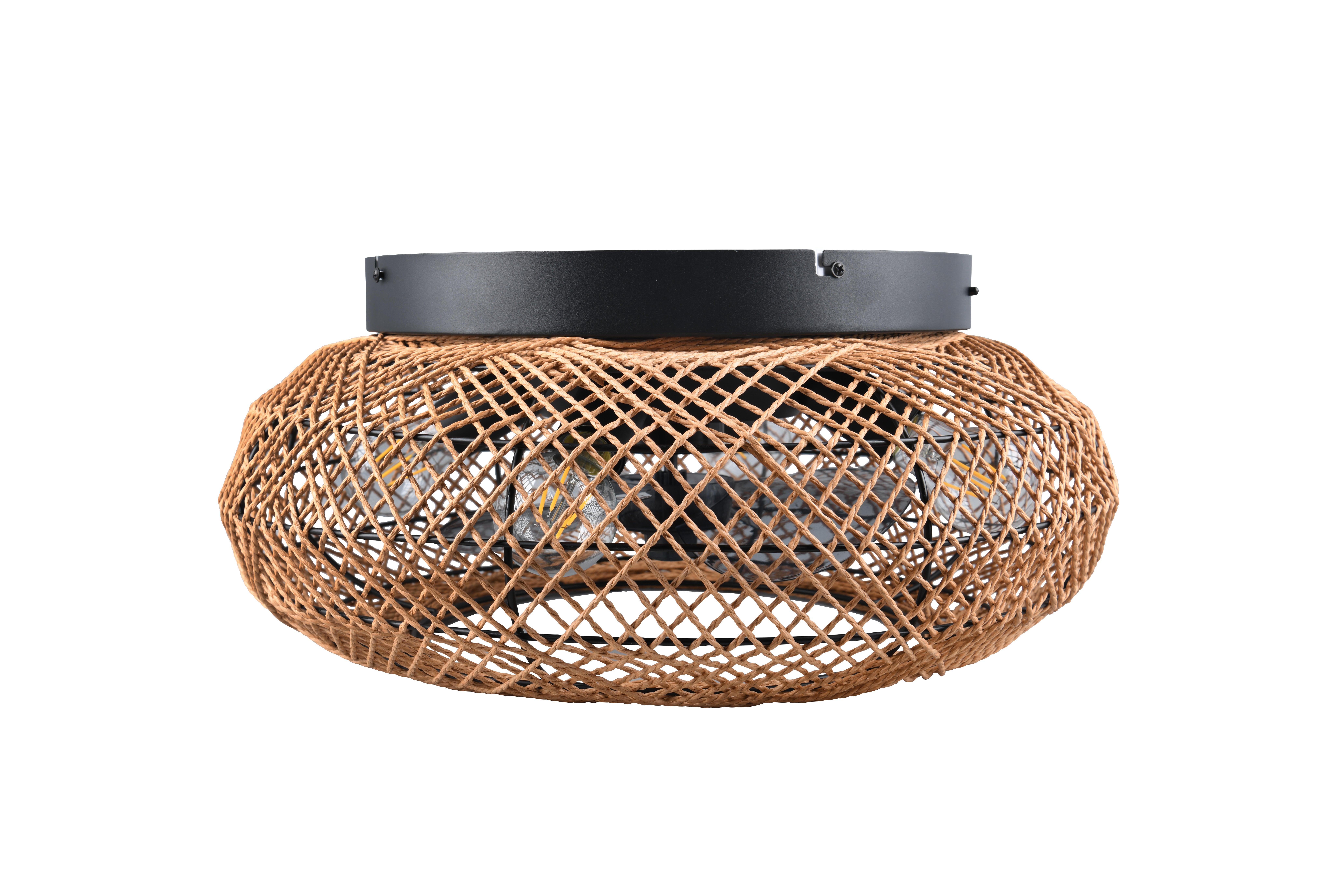 Ventoinha de teto com lâmpada D50 cm castanho 470 Lm Bidar Trio Lighting
 - 15