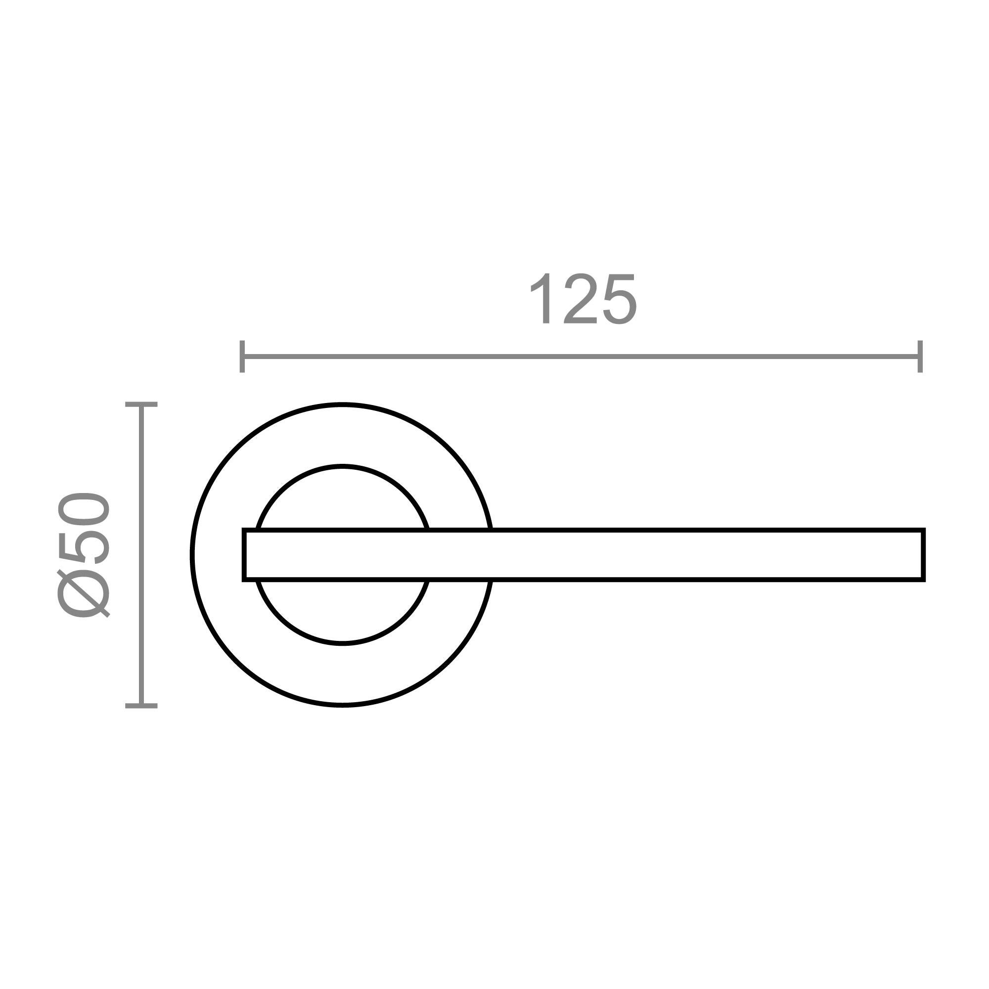 JUEGO ROSETA 383 NS, ACABADO NIQUEL SATINADO, 140 x 50 x 60 mm - 2