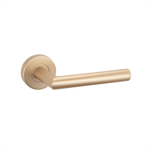 JUEGO DE MANILLA ROSETA LATON SATINADO MOD RI-503