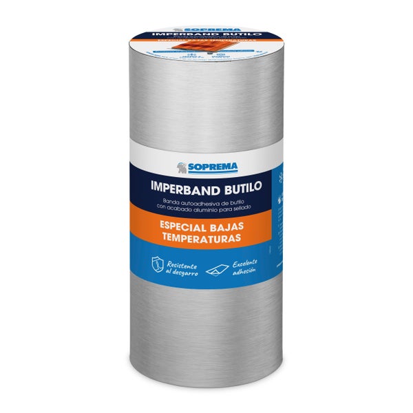 BANDA AUTOADHESIVA IMPERBAND BUTILO ALUMINIO 30 CM 10 M