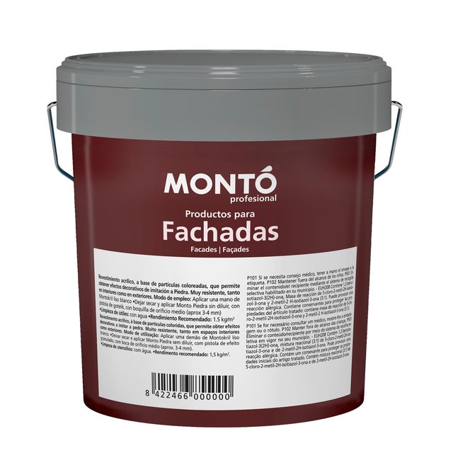 REVESTIMIENTO FACHADAS MONTO 12L PIEDRA CLARO