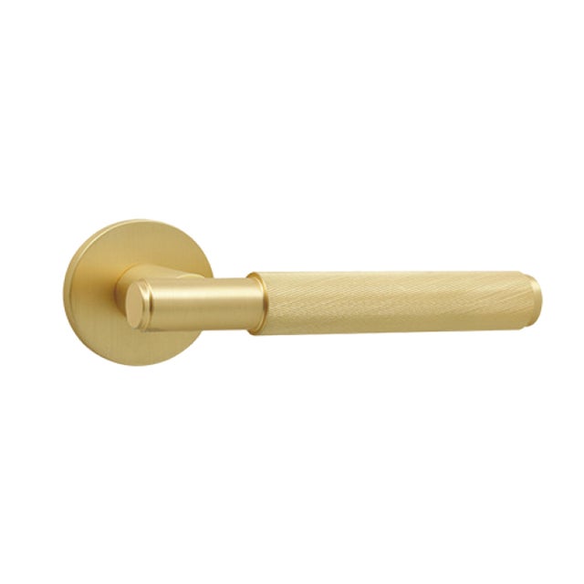 JUEGO ROSETA ALUMINIO 323, ACABADO LATON MATE
