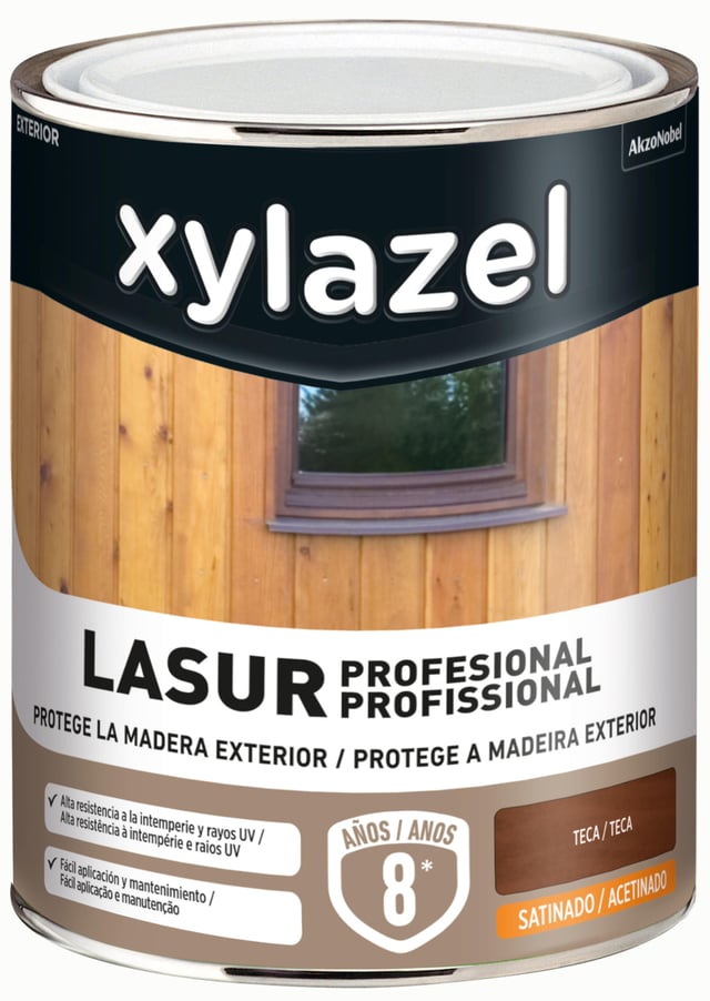 LASUR SINTÉTICO SATINADO XZ 4L TECA