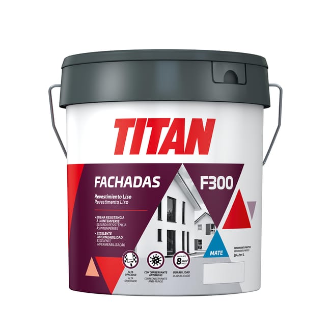 REVESTIMIENTO FACHADA MATE LISO F300 15L BLANCO - 1