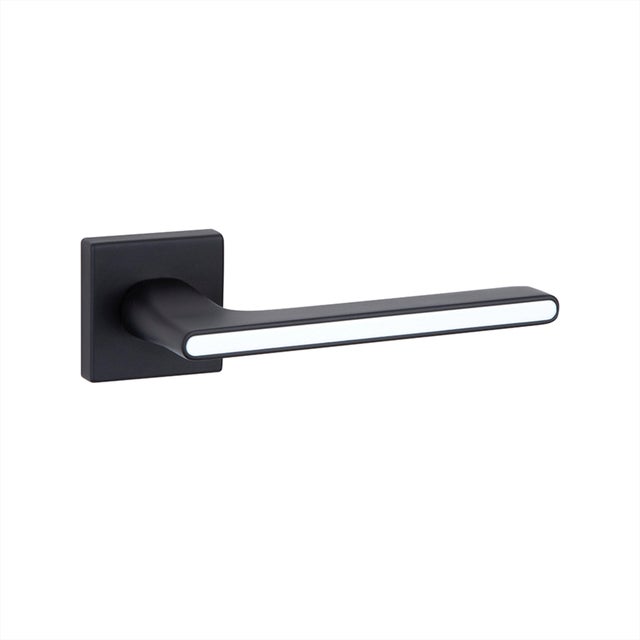 jUEGO DE MANILLA ROSETAS  ZAMAK MOD RCS-810 NEGRO Y BLANCO