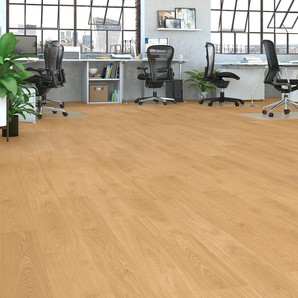 Pavimento SPC Nuva Lugha miele Sp 4.6 mm ARTENS con sottopavimento integrato 2.455 m² - 3