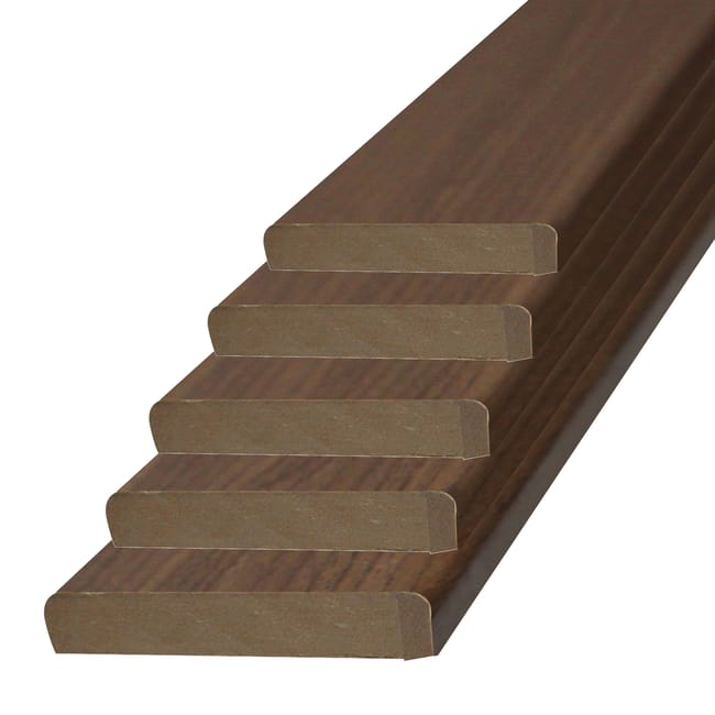 PAQUETE 5 MOLDURAS RECHAPADA NOGAL R04M - 1