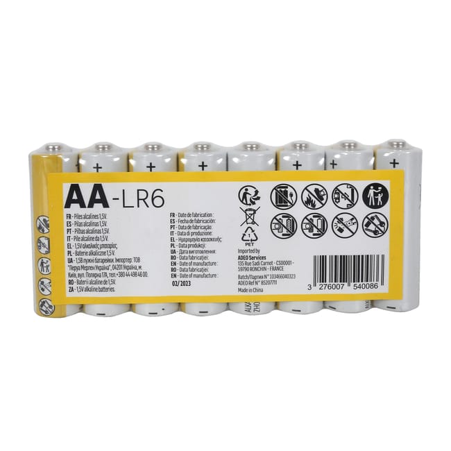 8 PILAS ALCALINAS AA - 1