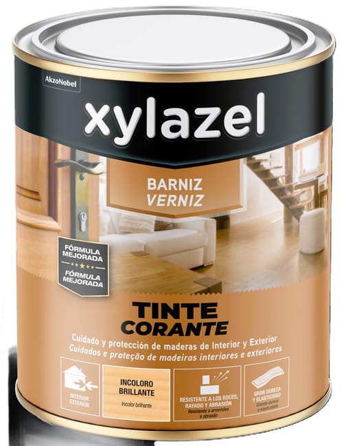 BARNIZ SINTÉTICO BRILLANTE XYLAZEL 4L  INCOLORO - 1