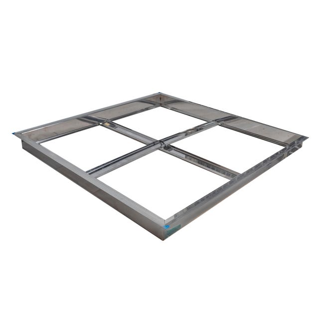 MARCO ARQUETA DE ACERO INOXIDABLE 60X60CM - 1