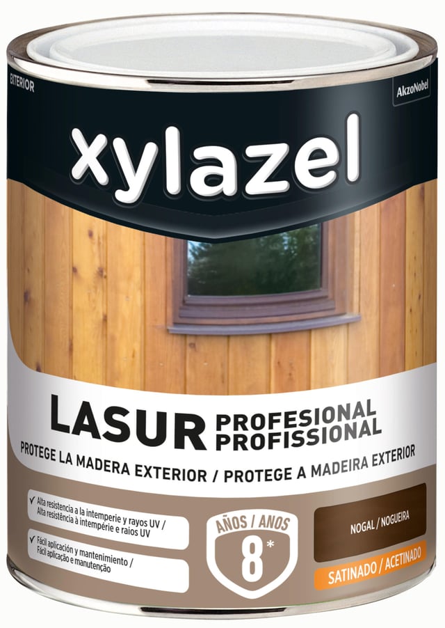 LASUR SINTÉTICO SATINADO XZ 4L NOGAL