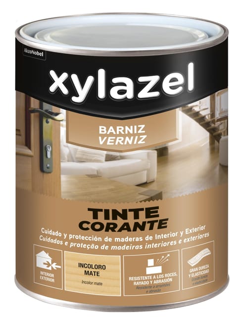 BARNIZ SINTÉTICO MATE XYLAZEL 750ML INCOLORO - 1