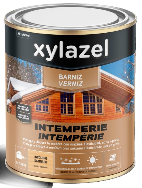 BARNIZ SINTETICO SATINADO INTEMPERIE  750ML INCOLORO - 1