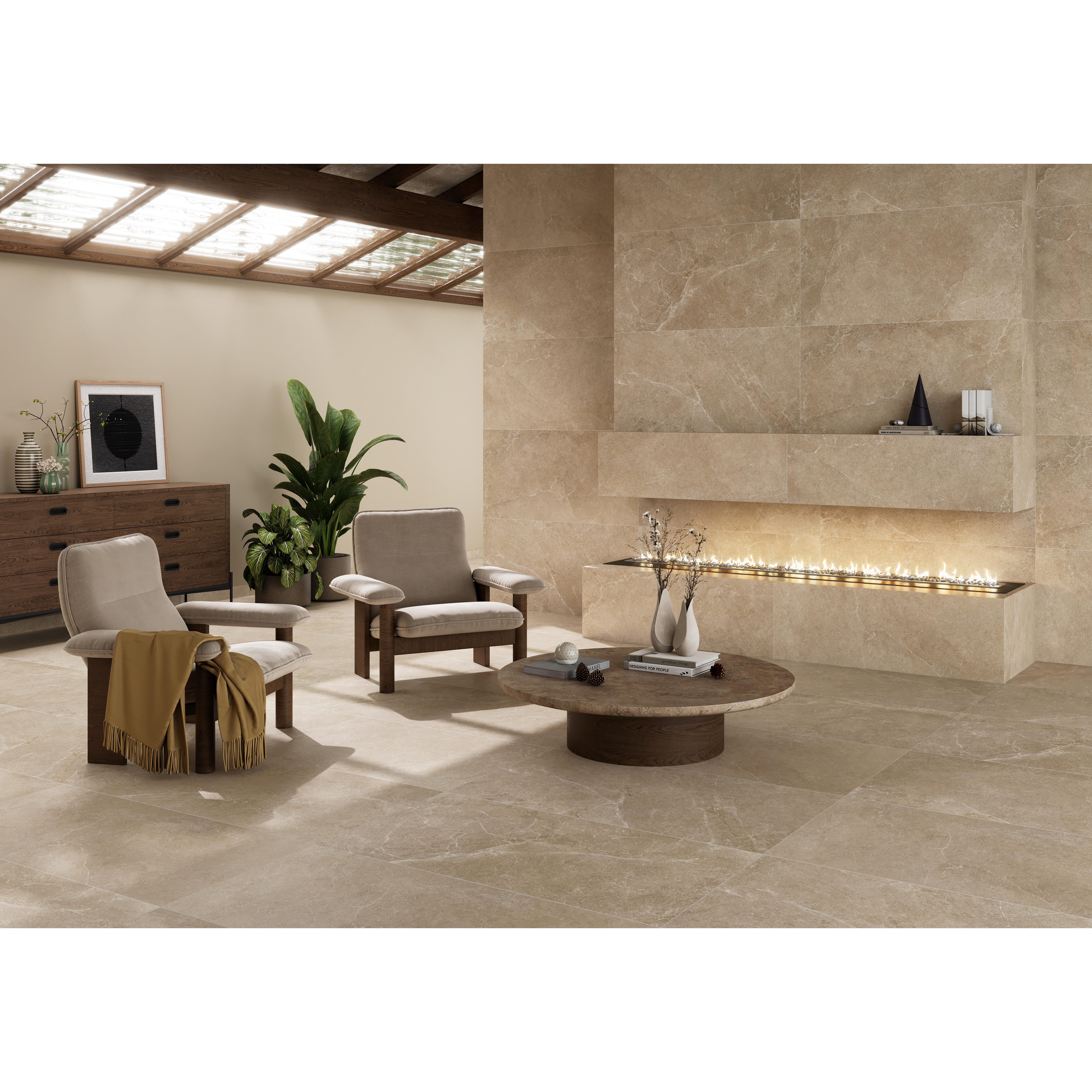 SUELO PORCELANICO 60X120CM PAIVA BONE MATE - 3