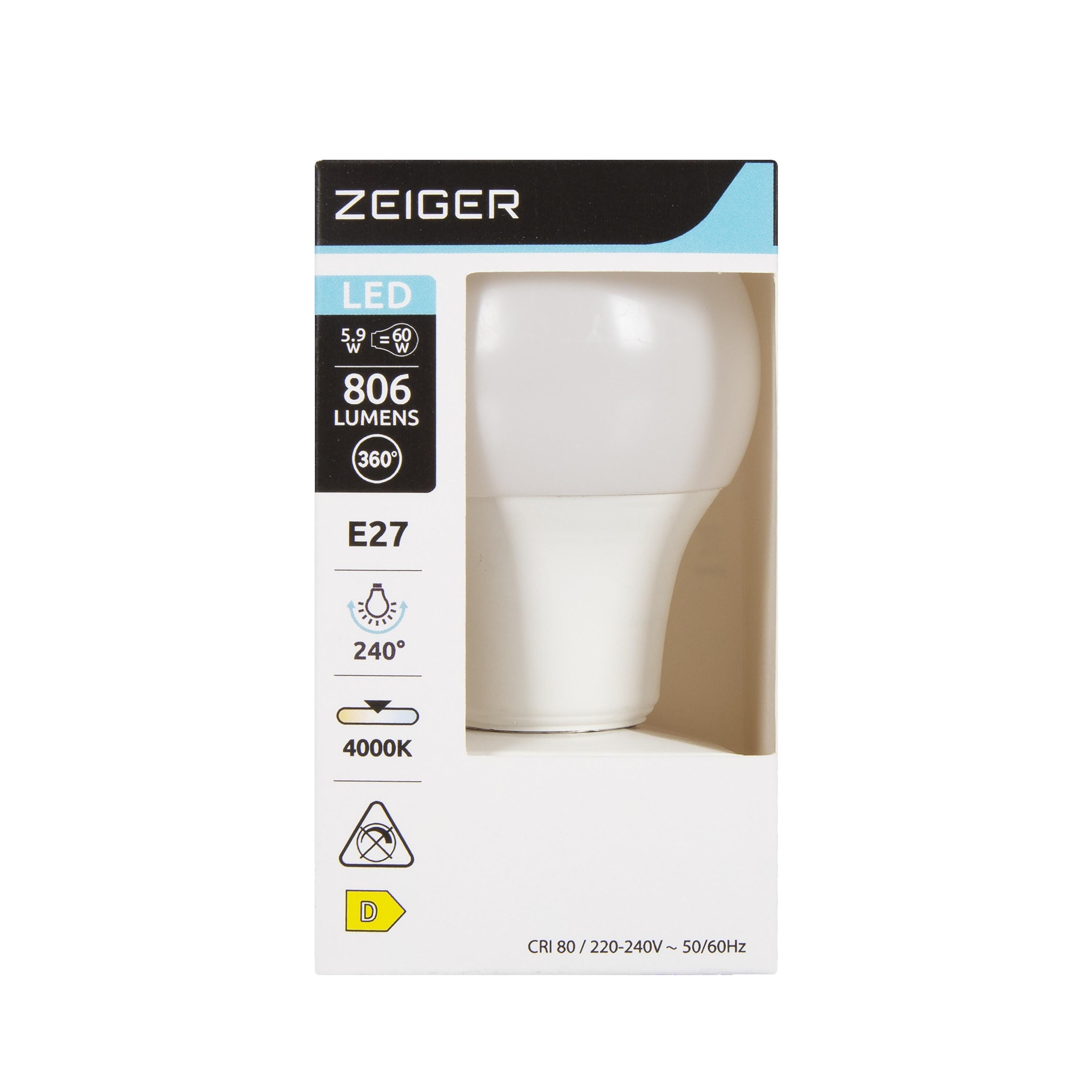 BOMBILLA LED E27 806LM 5.9W LUZ NEUTRA - 2
