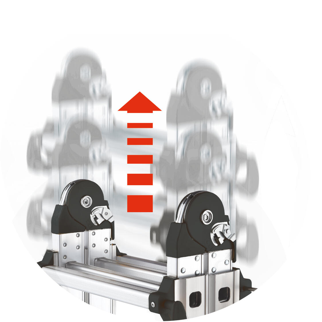 ESCALERA MULTIPOSICIÓN TELESCOPICA 5 PELDAÑOS - 5