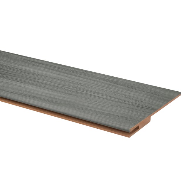 EMBOCADURA EXTENSIBLE 16X1,2 CM. PARA TABIQUE DE 23 CM. MELAMINA GRIS