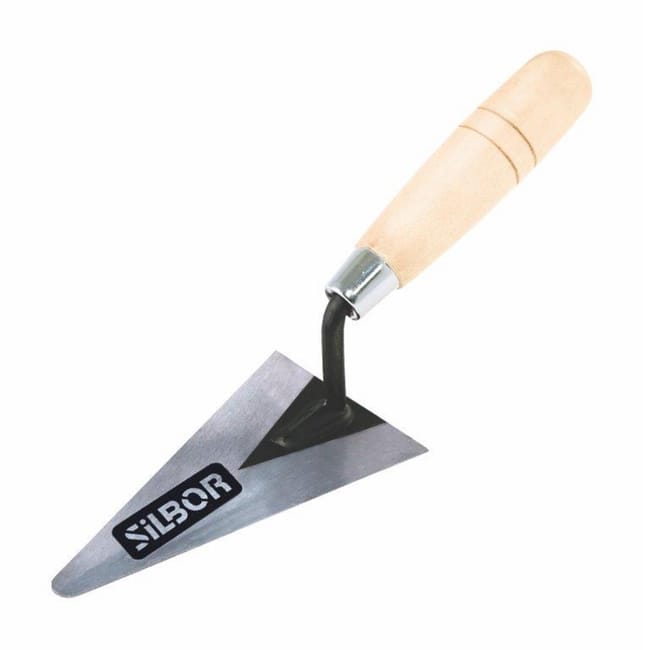 PALETIN PUNTA REDONDA 130MM SOLDADA MANGO MADERA - 1