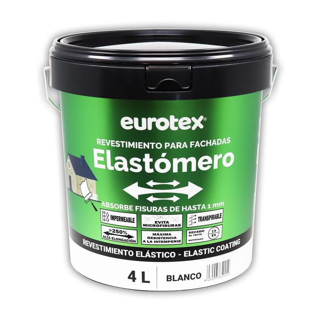 REVESTIMIENTO FACHADAS ELASTICO 4L BLANCO - 1