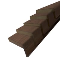 PAQUETE 5 MOLDURAS ALA 25 MM RECHAPADA NOGAL R04M - 2