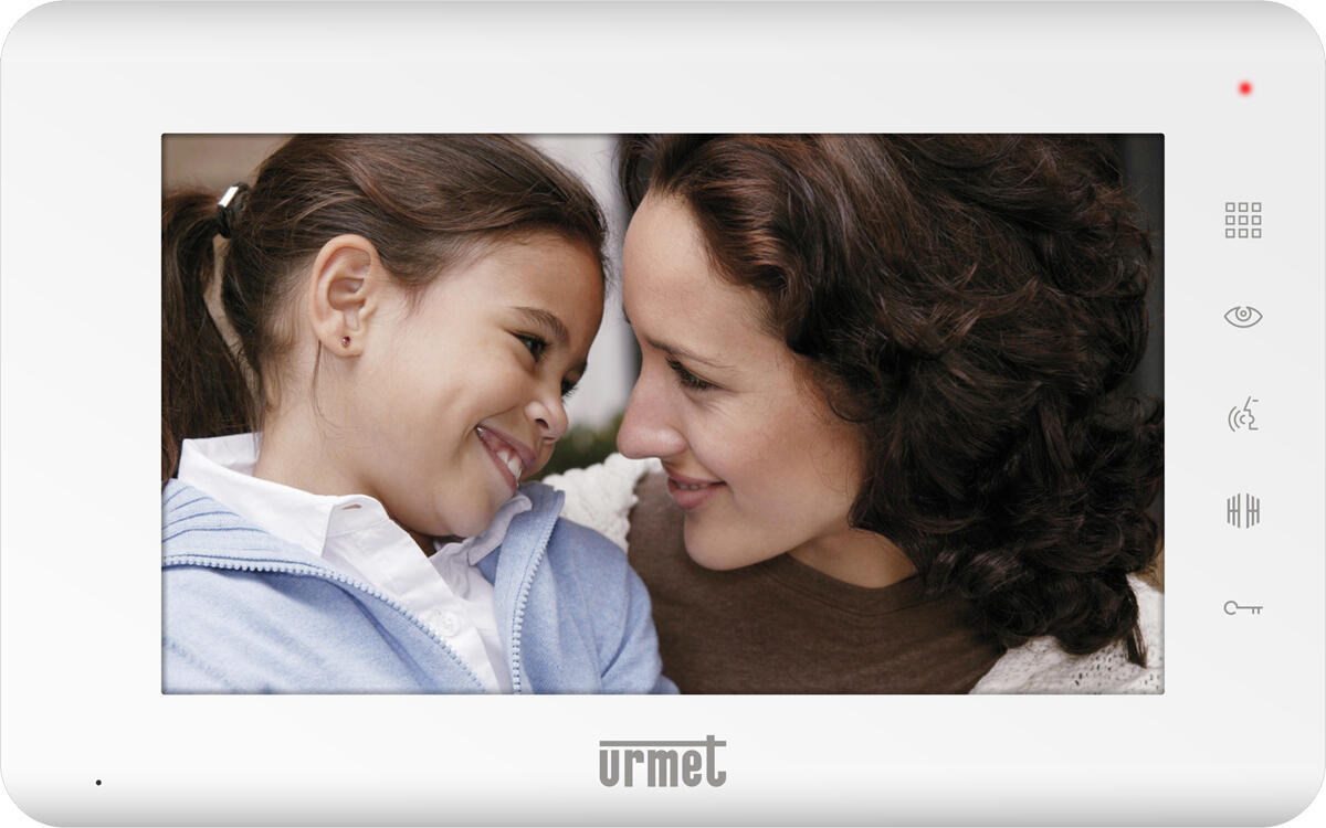 Videocitofono con filo URMET KIT MONOFAMILIARE SOFT TOUCH 2 fili TFT 7