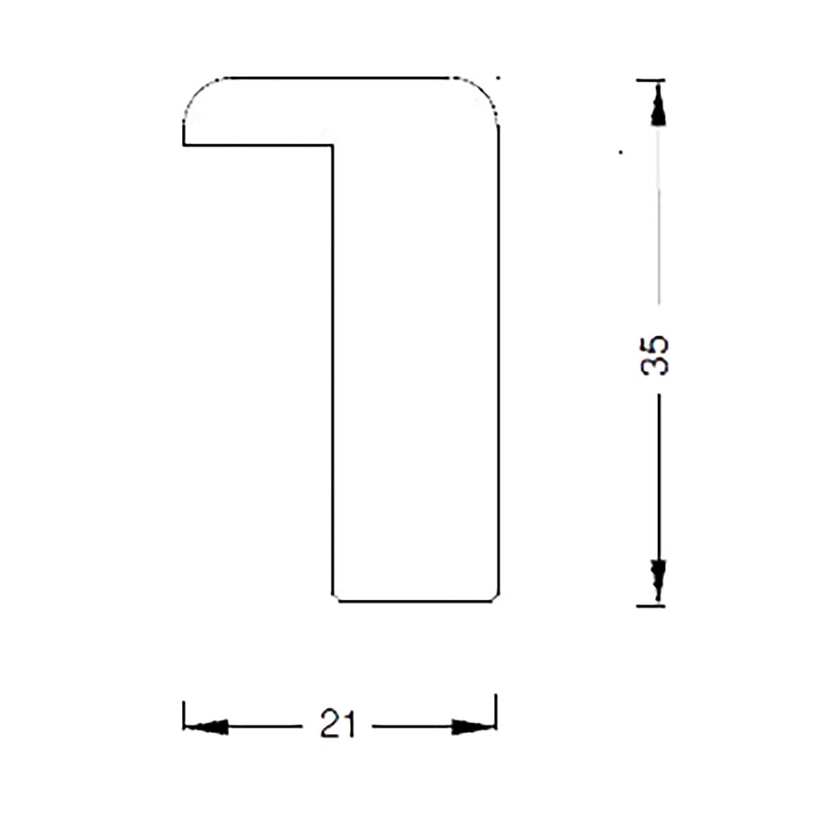 Angolare in legno colore naturale 35x200mm x L 2 m - 4
