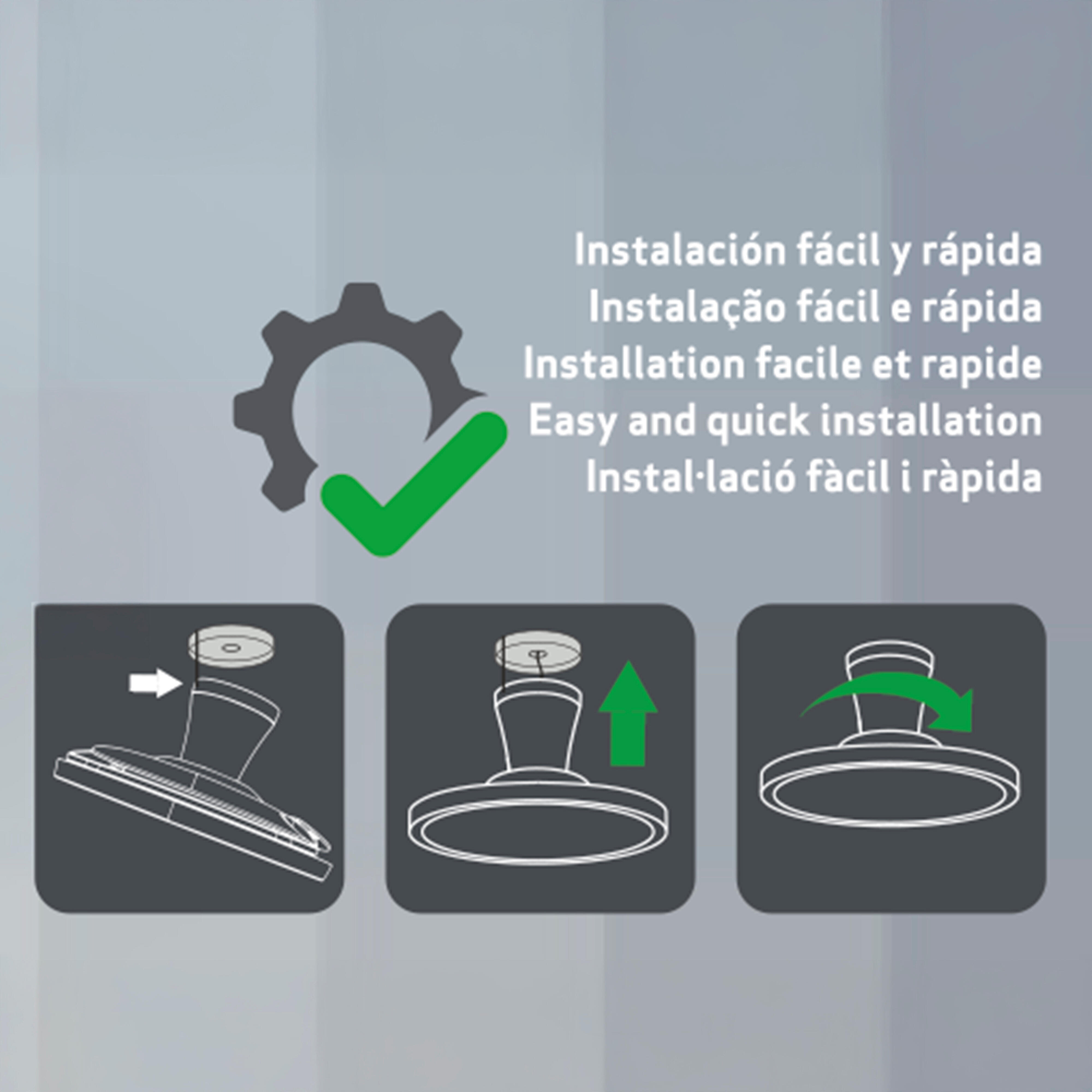 Ventilador de techo con luz silencioso DC 15W con mando ø93 cm Ninja CRISTAL RECORD blanco luz CCT 3 aspas retráctiles tipo lámpara| 6 velocidades| modo verano/invierno| temporizador| brisa| recomendado para <13m² - 5