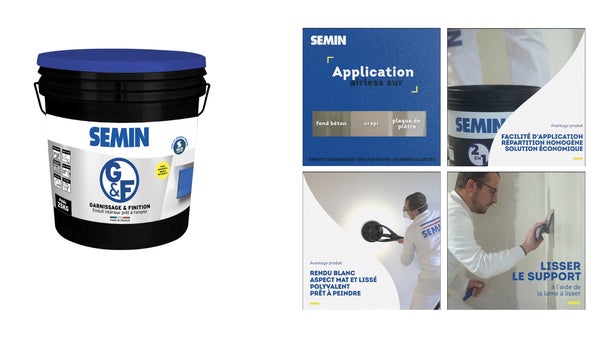 SEMIN 2en1 Garnissage et finition 