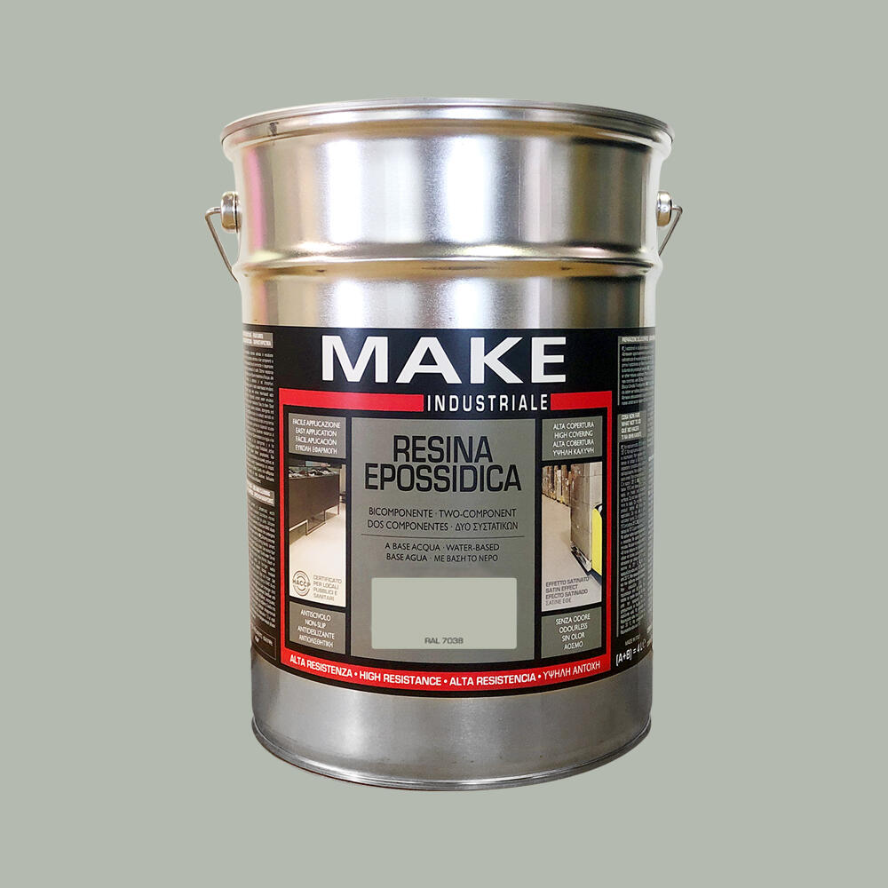 Resina Epossidica Per Pavimenti 6 Kg – Colore Grigio RAL 7038, Resa 50-60 Mq, Alta Resistenza A Usura E Chimici