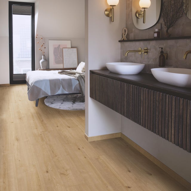 Sol stratifié Panache SENS BY QUICK-STEP avron, Ep.8 mm, résistant à l'eau