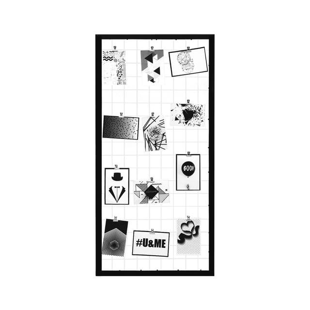 Cornice Grid, nero misure 48 x 98 cm per 12 fotografie