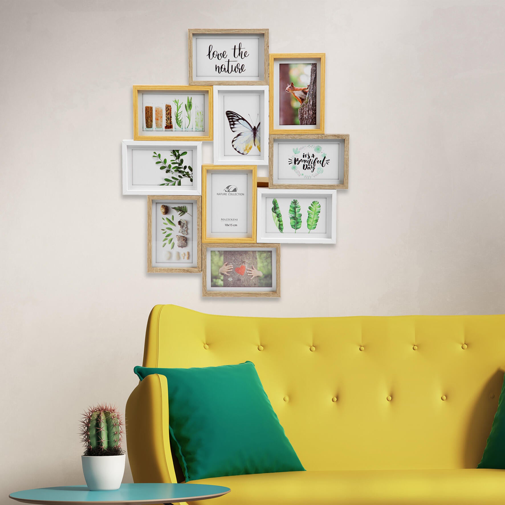 Cornice Wood, rovere misure 47 x 57 cm per 10 fotografie - 2