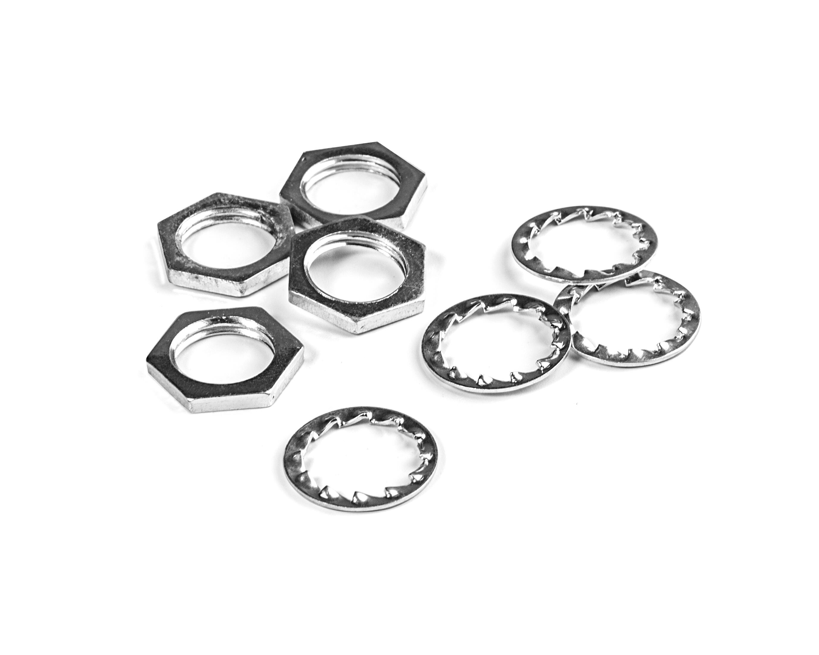 Pack 4 arandelas+tuercas acero m10 famatel
