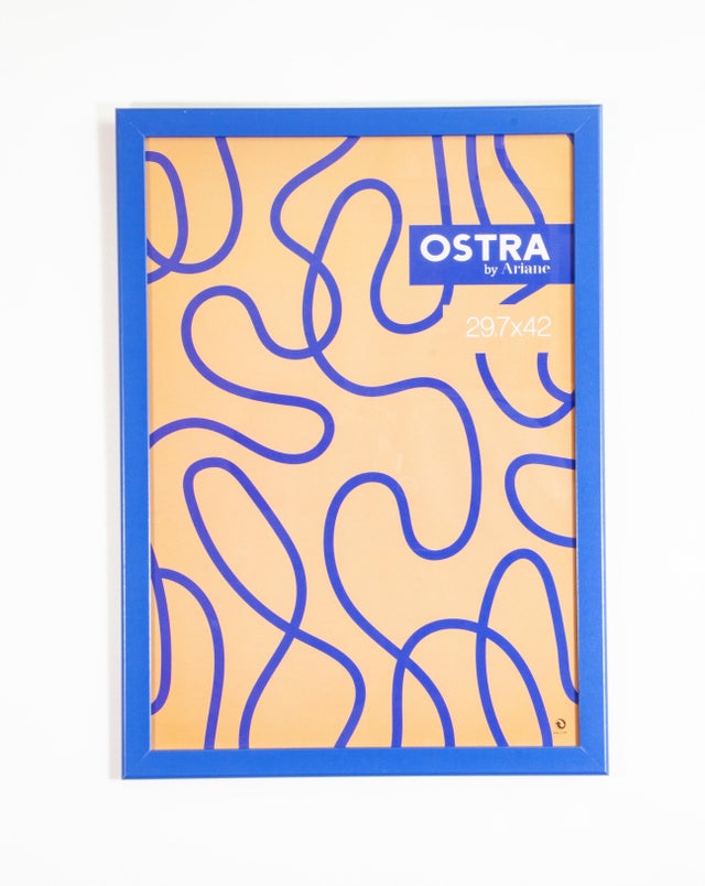 Cadre Ostra, H.42 x l.29 cm bleu, ARIANE