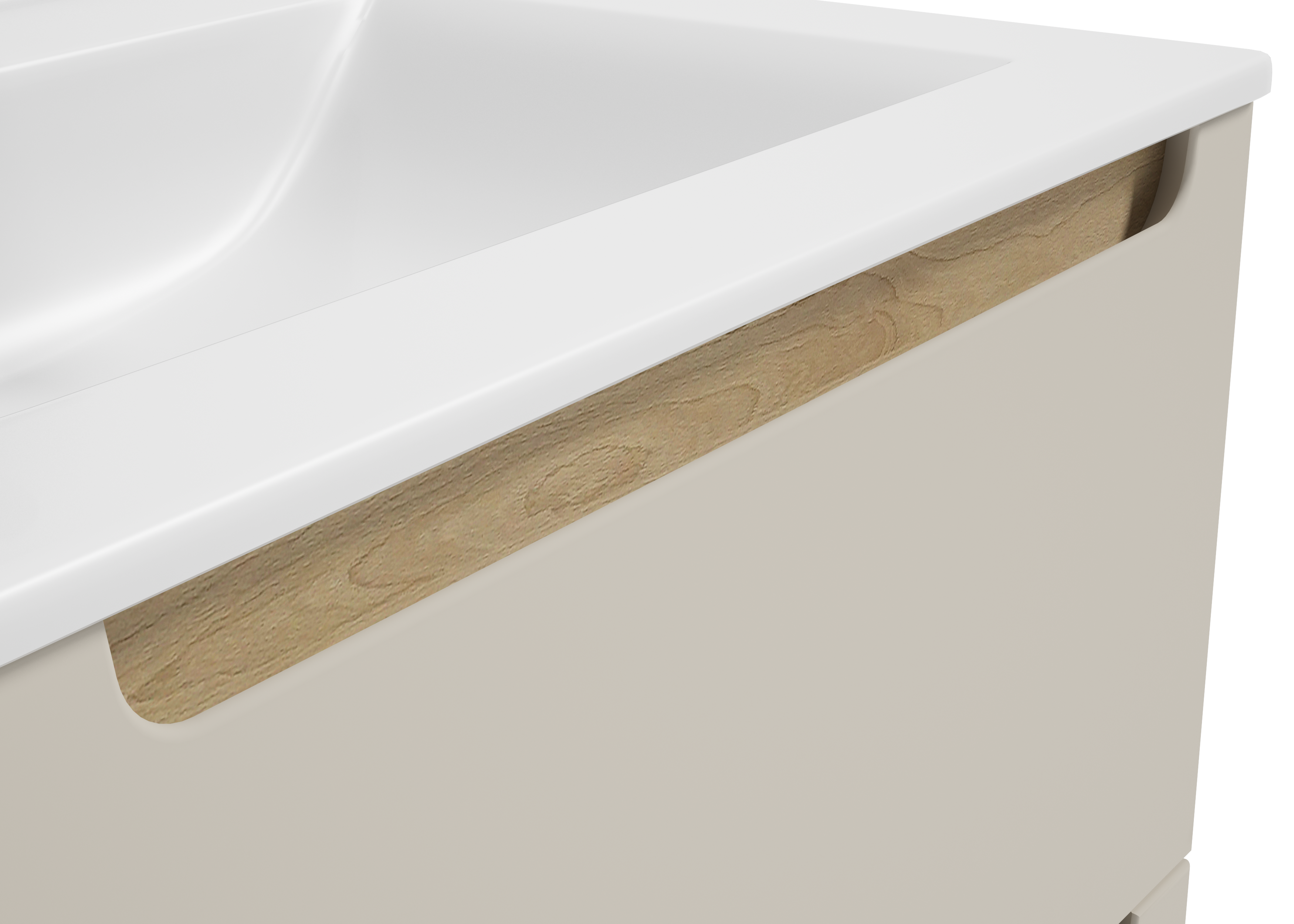 Szafka pod umywalkę wisząca 60x45.1x60 cm Stilla kaszmirowa mat Defra - 10