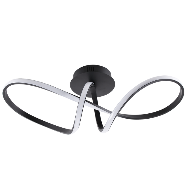 Lampa wisząca sufitowa Flavia LED 28W 4000K Czarna GOLDLUX